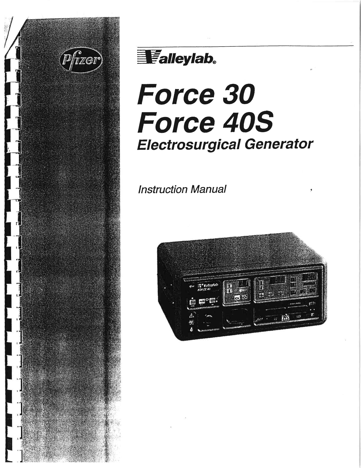 Valleylab Force 30, Force 40S User manual