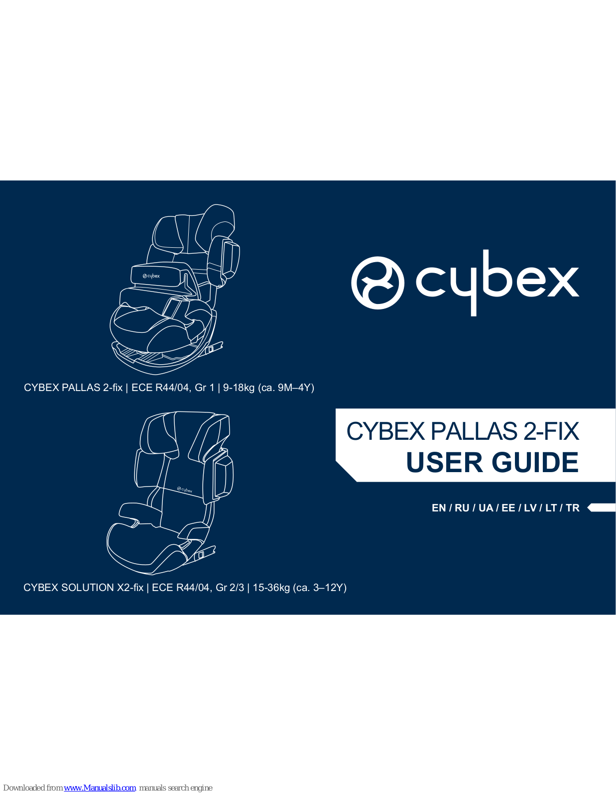 CYBEX ALLAS 2-fix, SOLUTION X2-fix User Manual