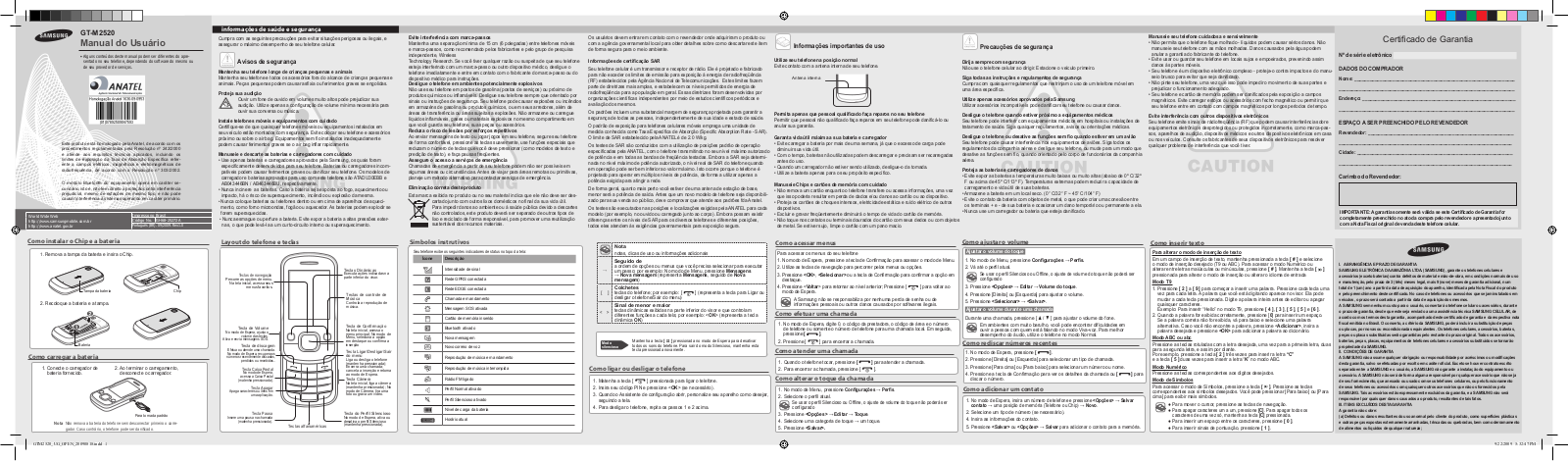 Samsung GT-M2520L User Manual