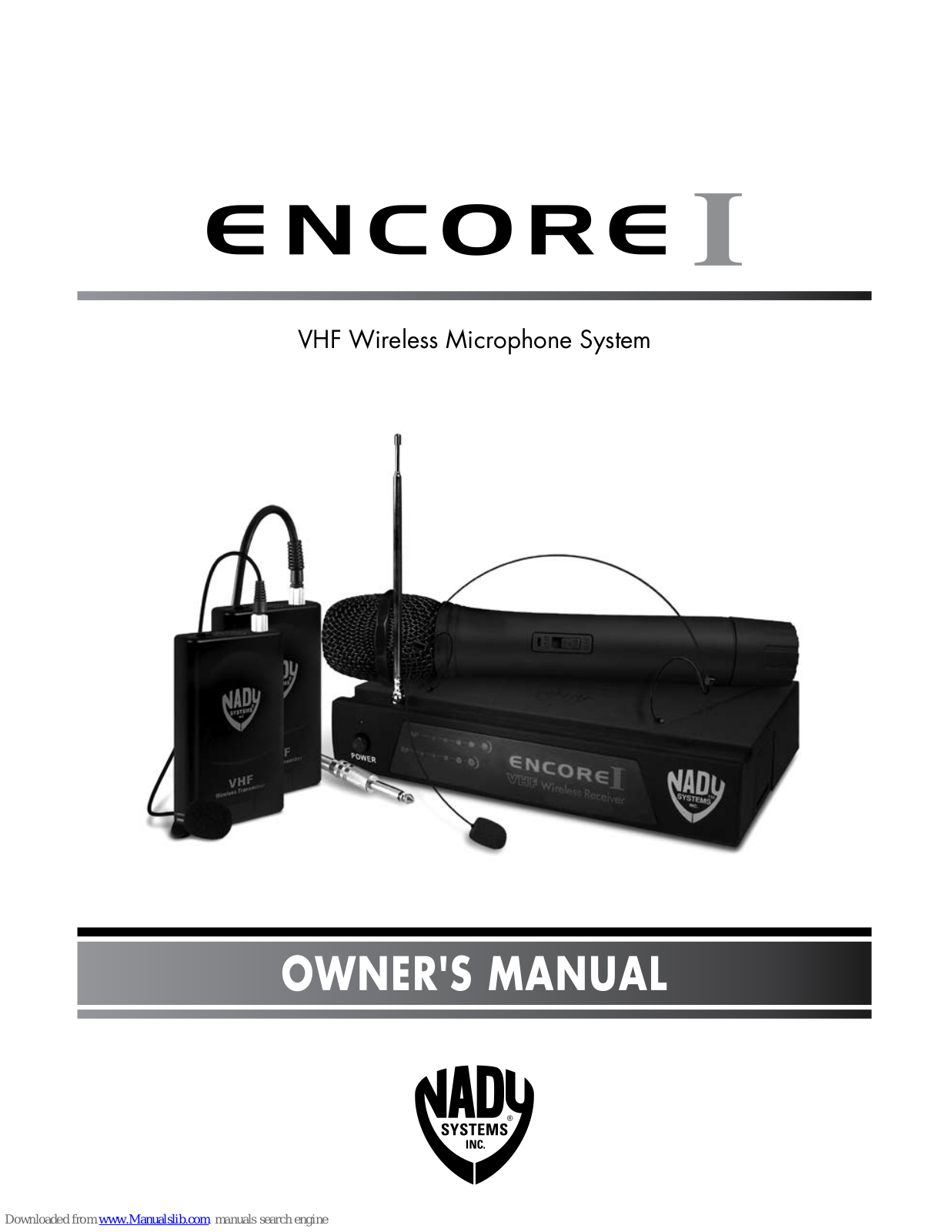 Nady Systems Encore I, encI Owner's Manual