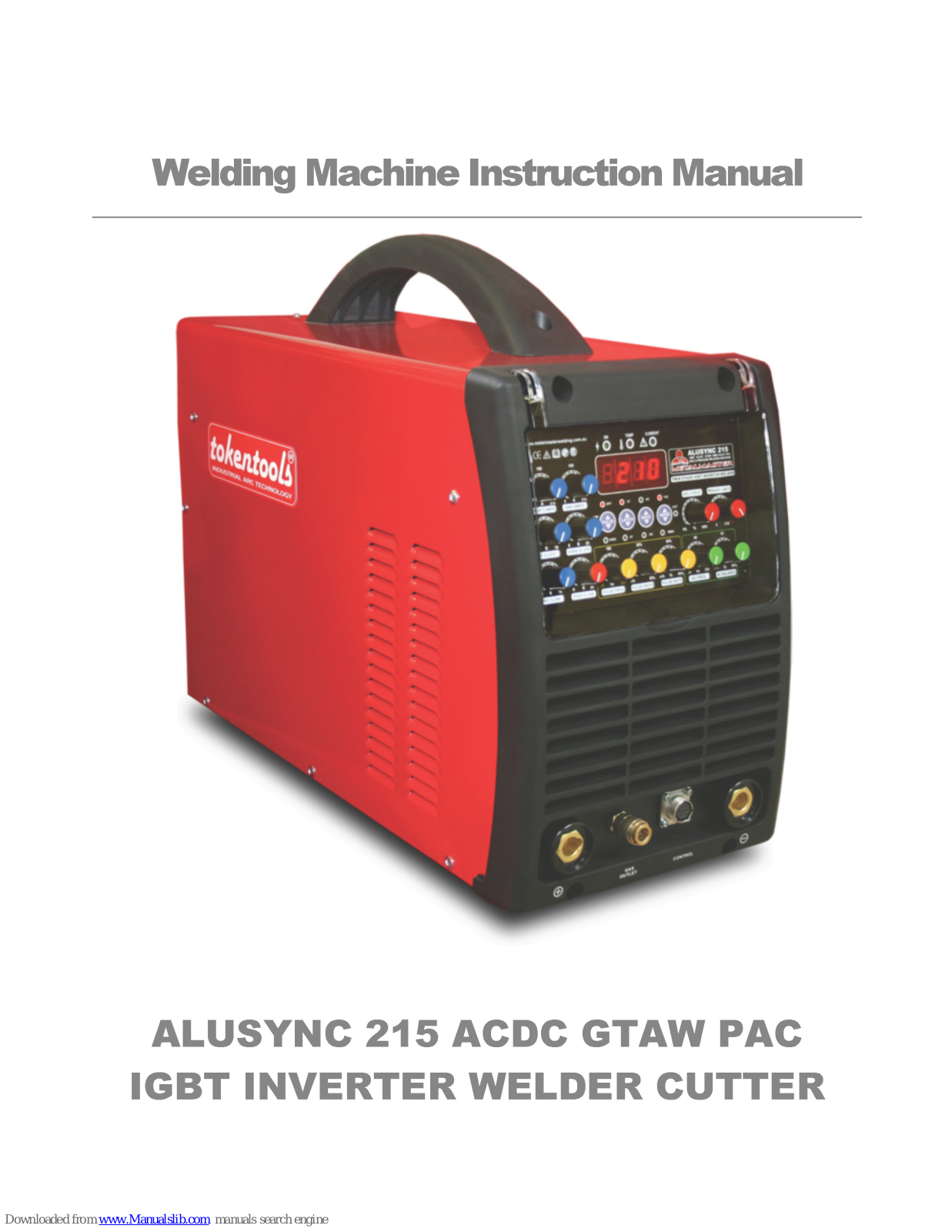 Tokentools ALUSYNC 215 ACDC GTAW PAC Instruction Manual