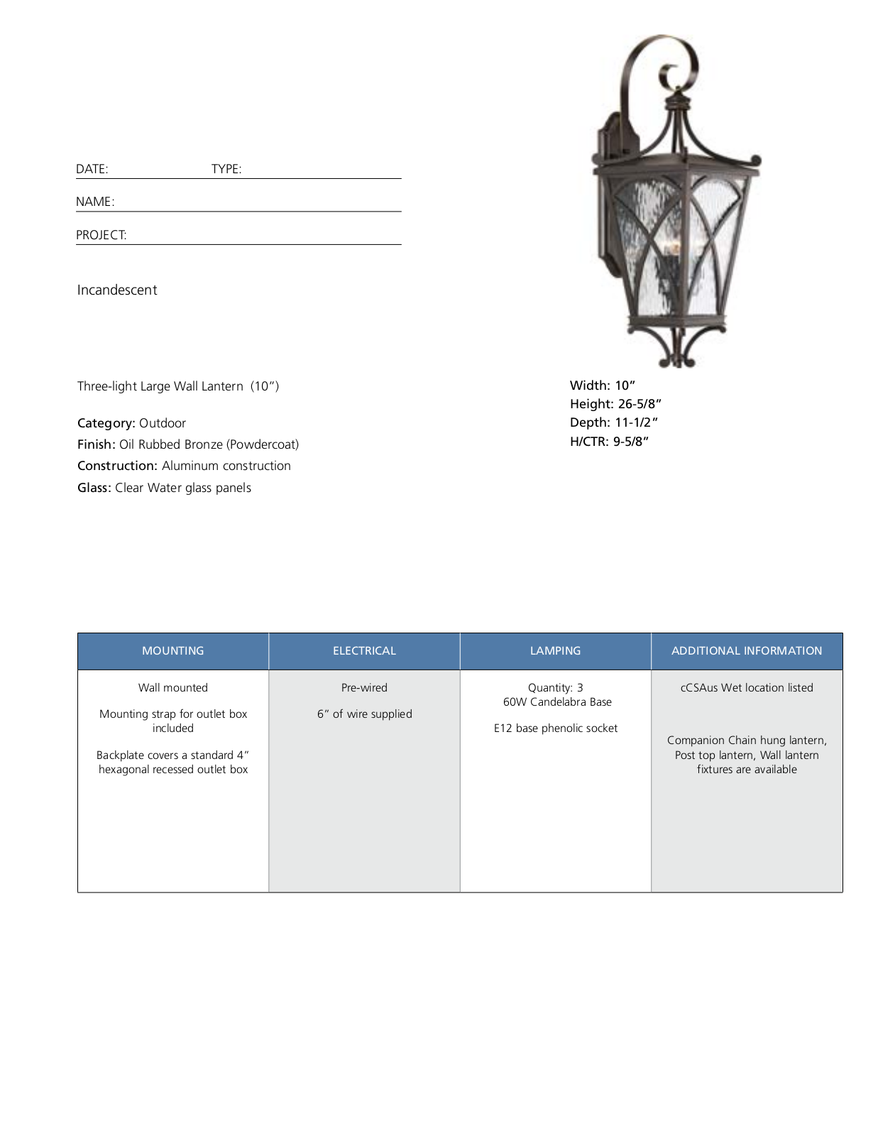 Fleur De Lis Living W001063006 Specifications - ManualMachine.com