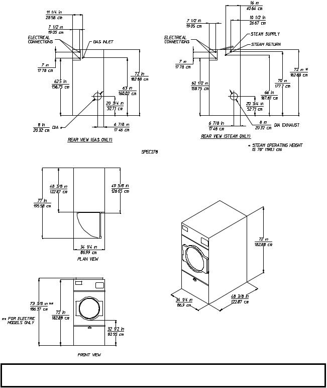 American Dryer Corp. AD-50V User Manual