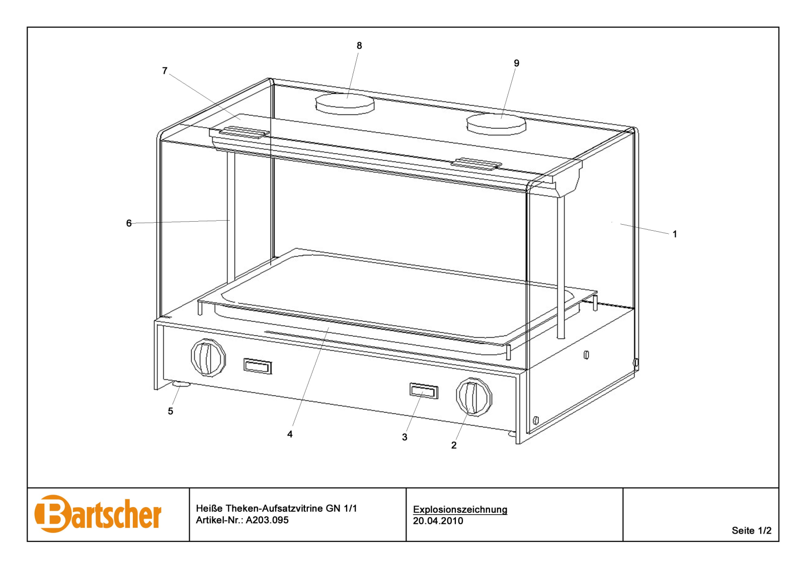 Bartscher A203.095 User Manual