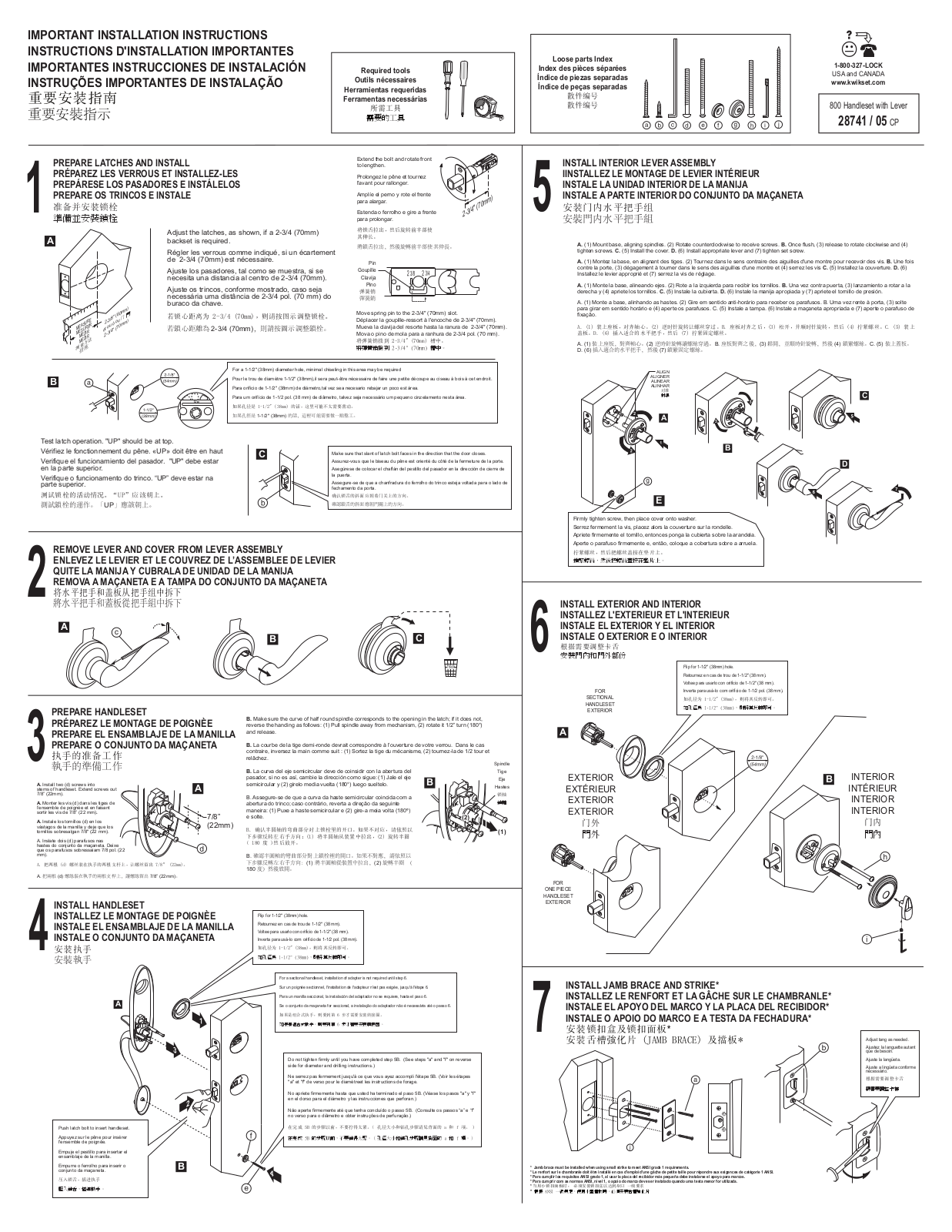 Kwikset 800WN User Manual