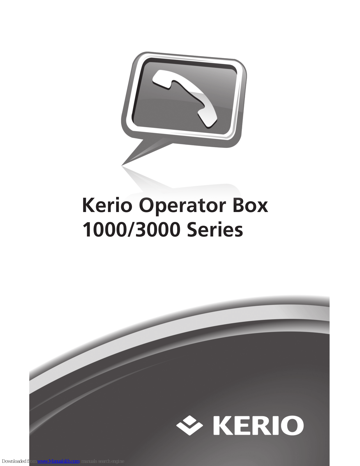 Kerio Tech Operator Box 1000 series, Operator Box 3000 series Quick Installation Manual