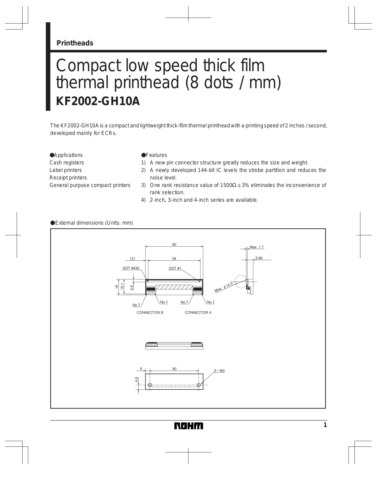 ROHM KF2002-GH10A Datasheet