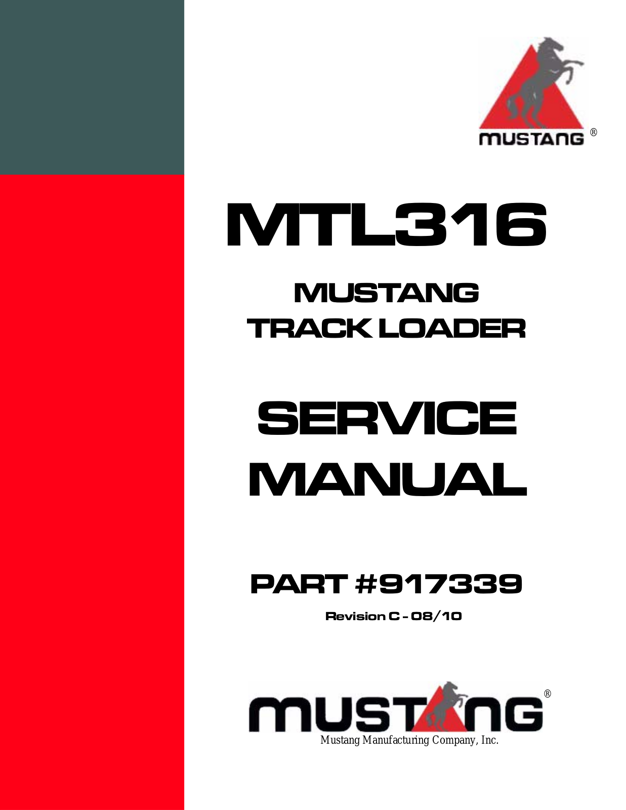 Mustang MTL316 Service Manual