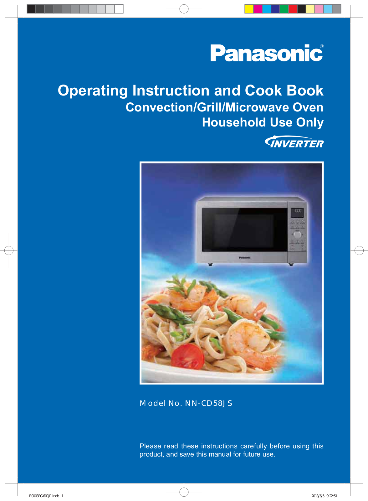 Panasonic NN-CD58JSQPQ User Manual