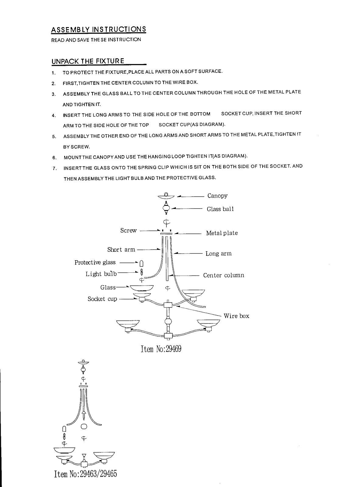 Triarch 29465 User Manual