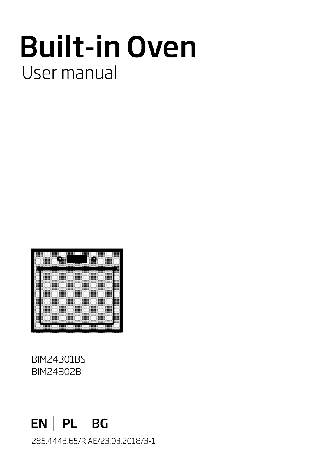 Beko BIM24302B, BIM24301BS User manual