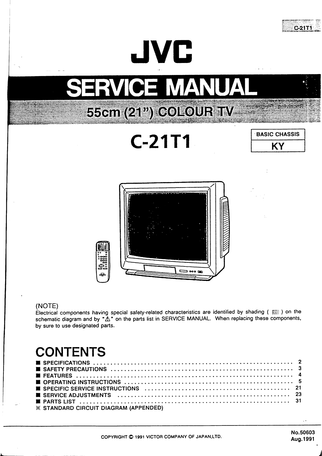 JVC C-21T1 Service Manual