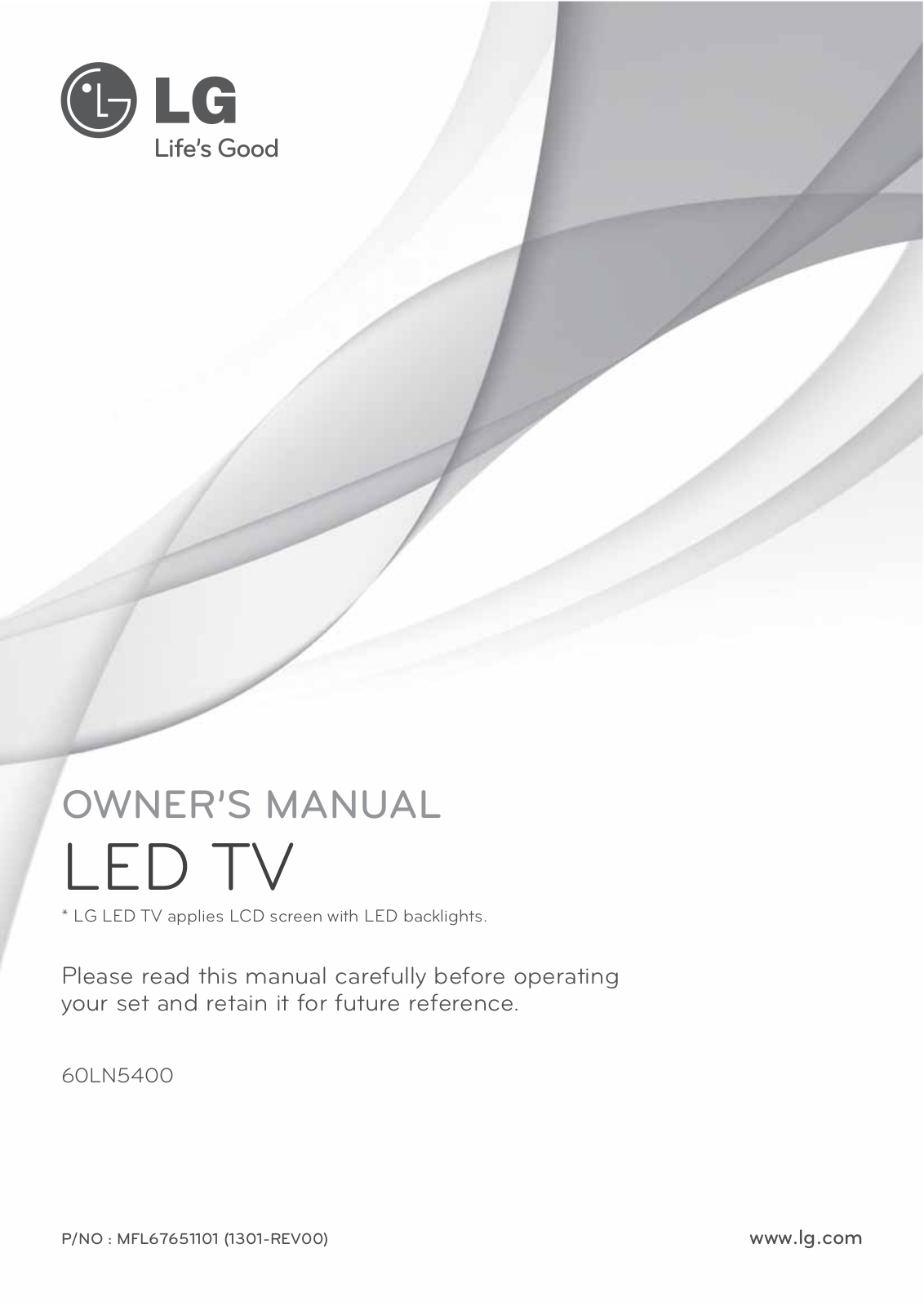 LG 60LN5400UA User Manual