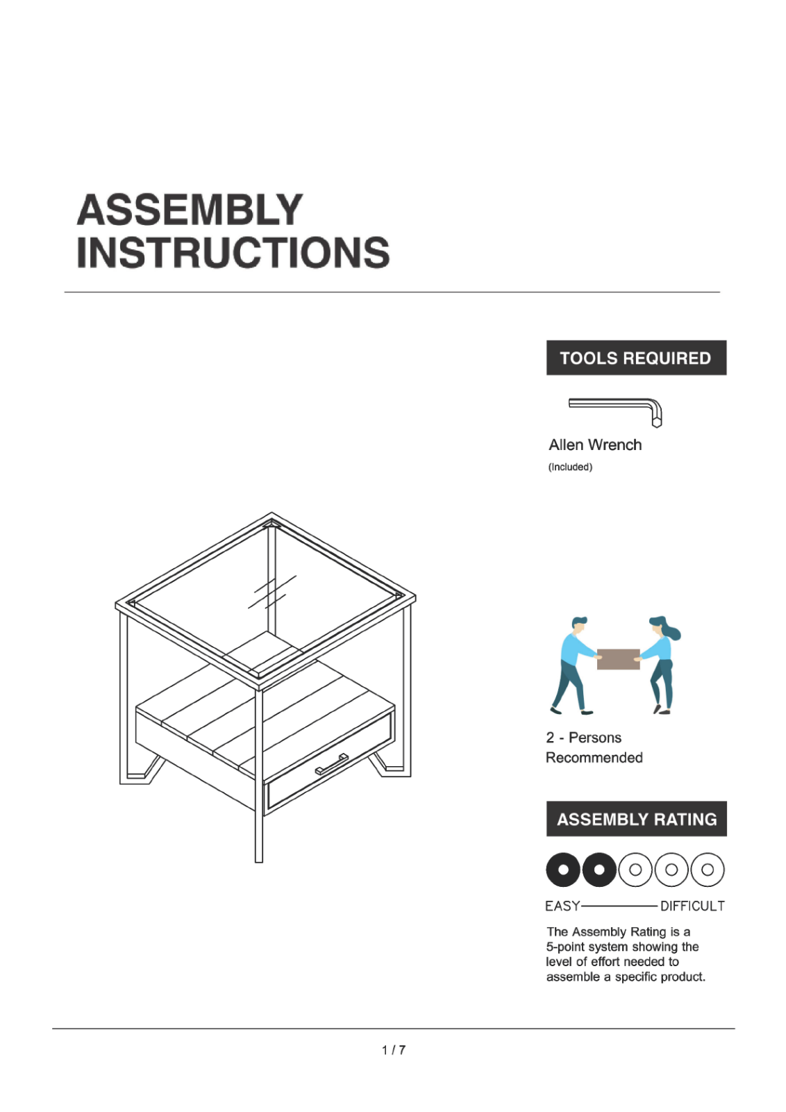 Brayden Studio W001007678 Installation & Assembly - ManualMachine.com