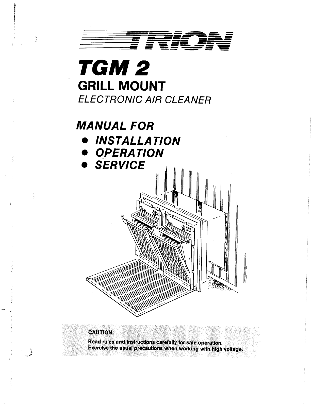 Herrmidifier Tgm2 2000, Tgm2 1000 Owner's Manual