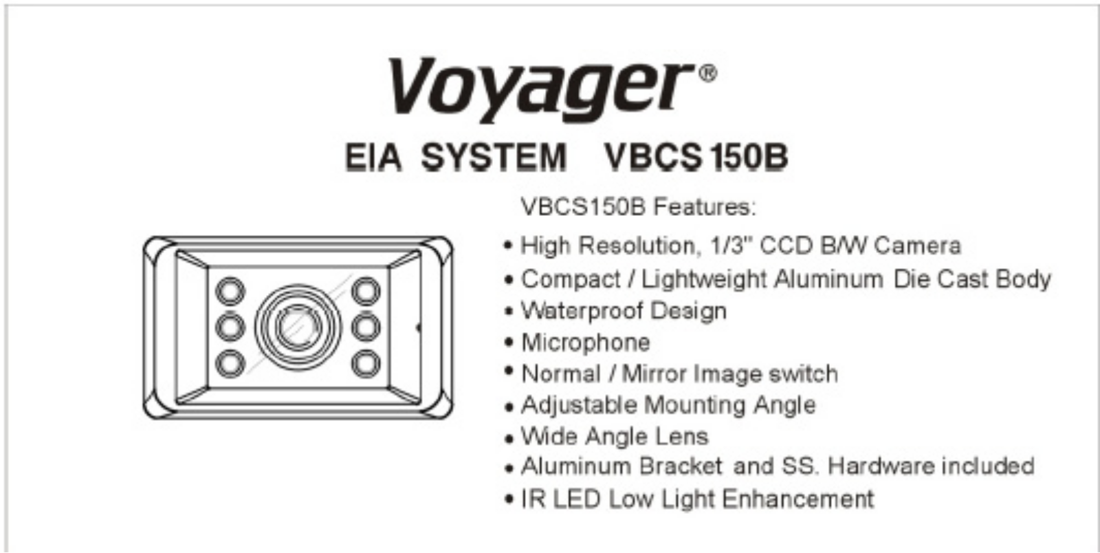 Audiovox VBCS150B User Manual