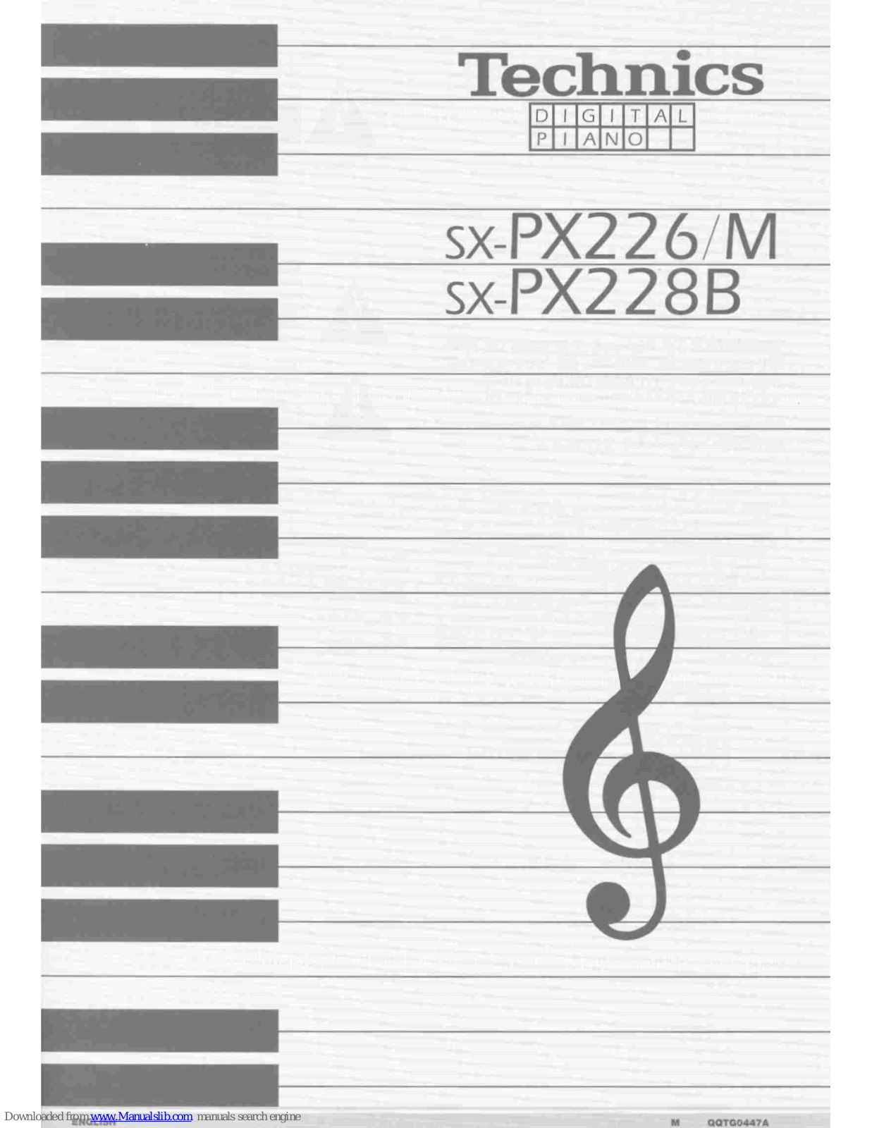 Technics SX-PX226, SX-PX228B, SX-PX226M, EIDW6405HT Operating Manual