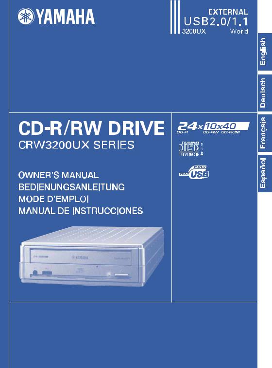 Yamaha CRW3200UX User Manual