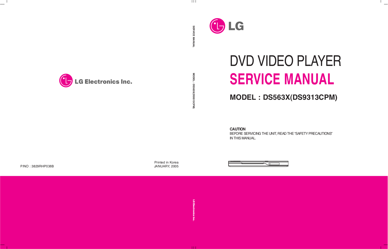 LG DS563X Schematic