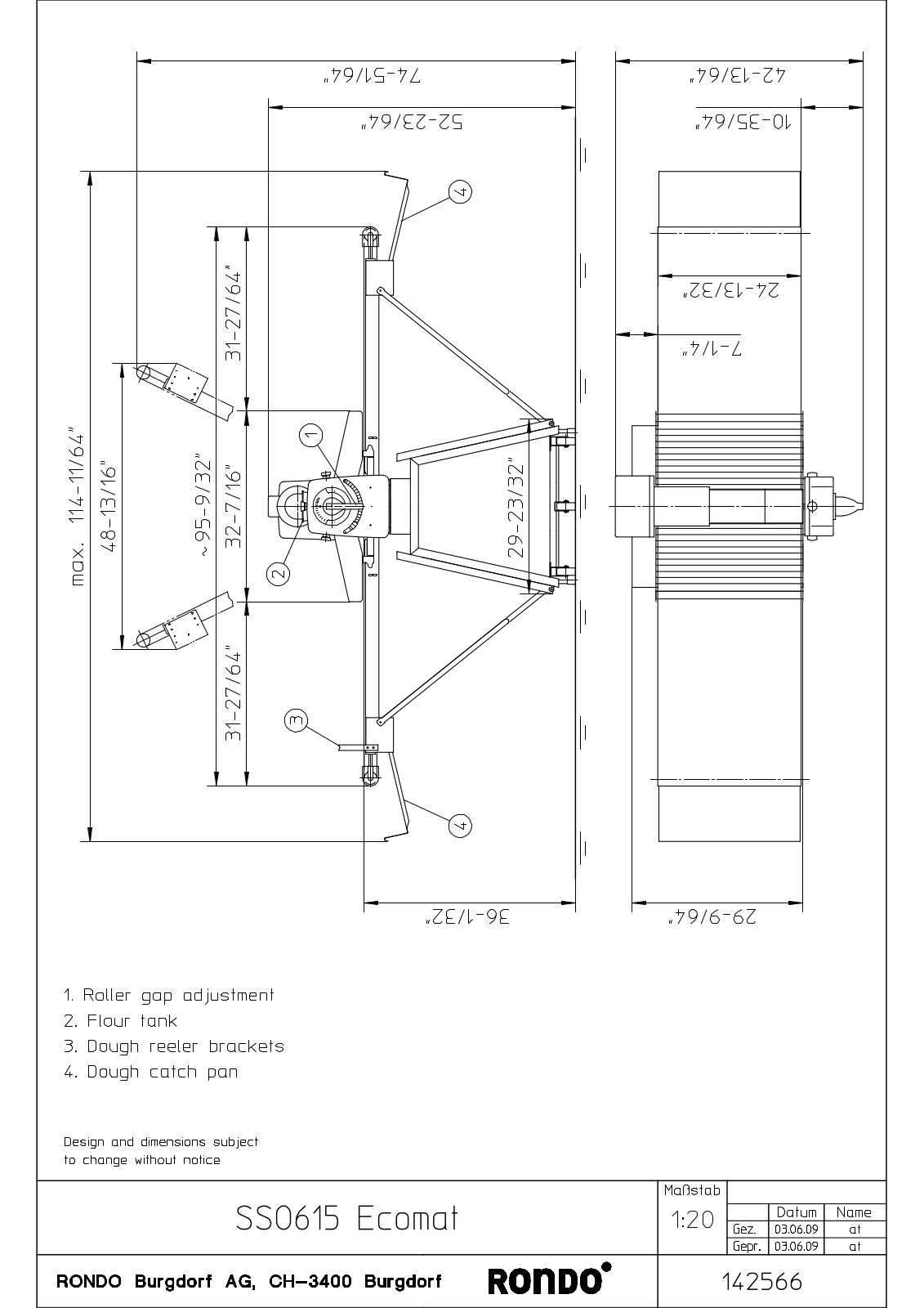 Rondo SSO615 Parts Diagram