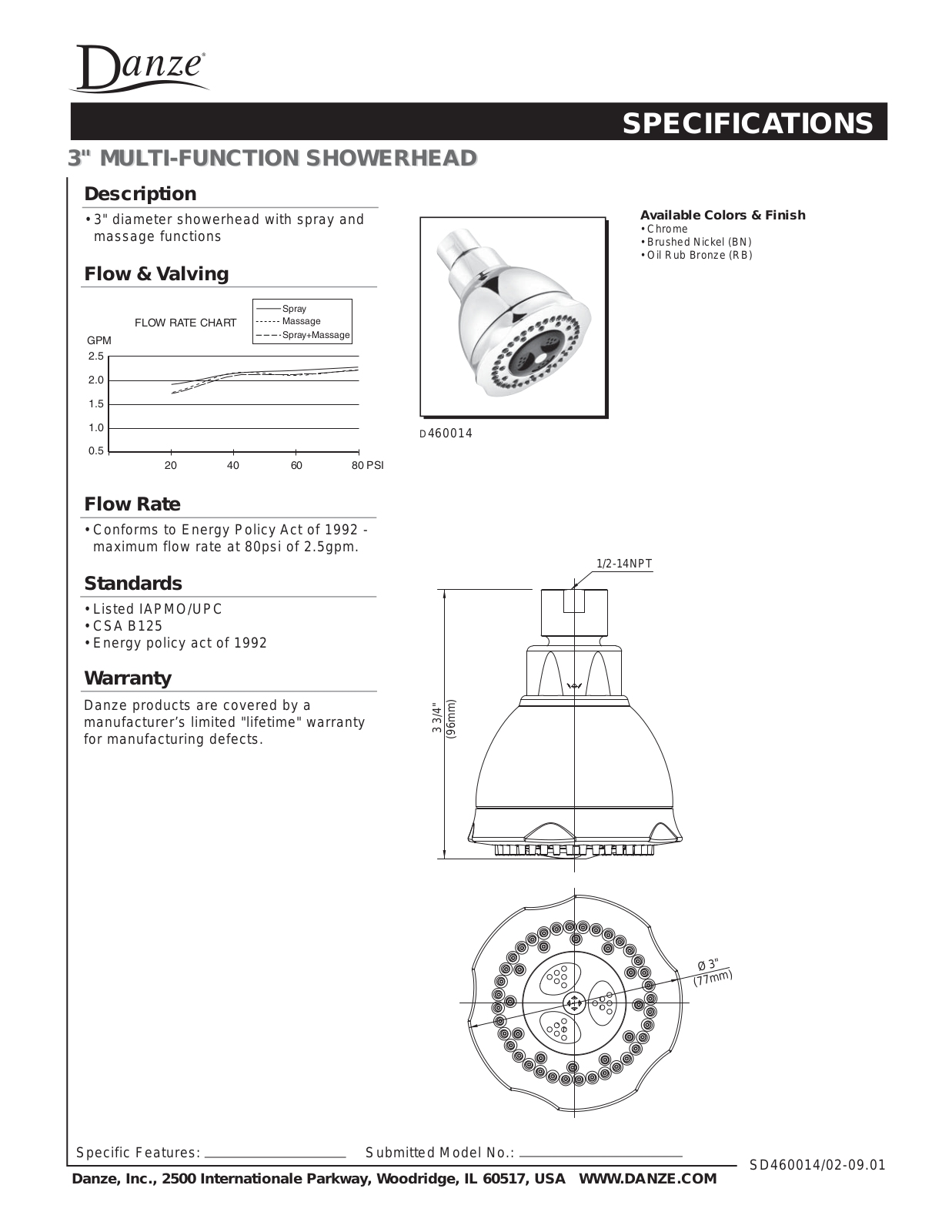 Danze D460014 User Manual - ManualMachine.com