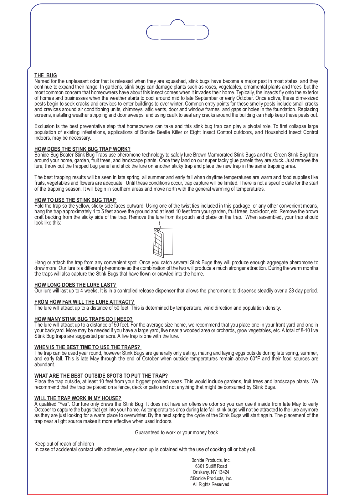 Bonide Stink Bug Trap User Manual