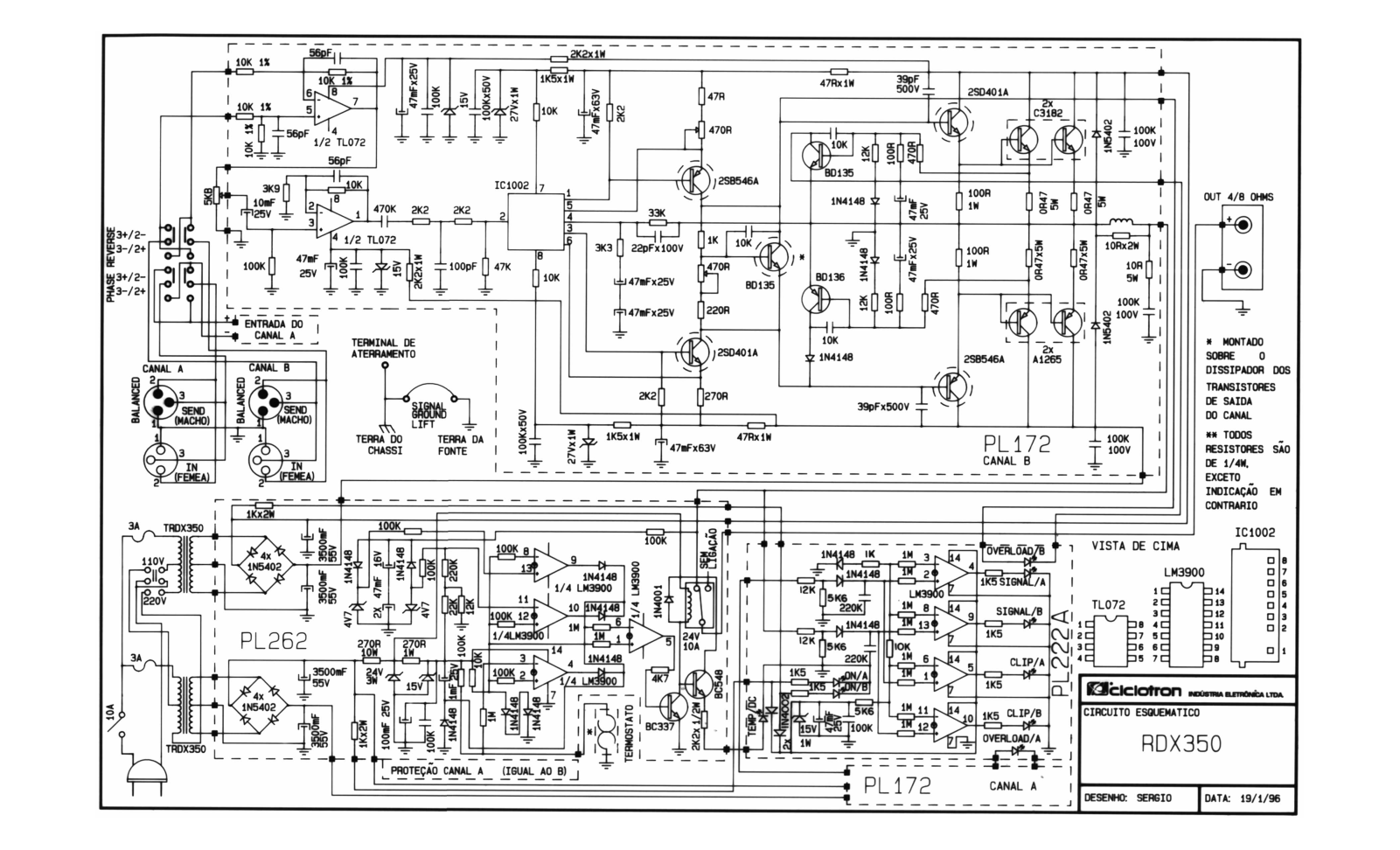 CICLOTRON RDX350 Schematic