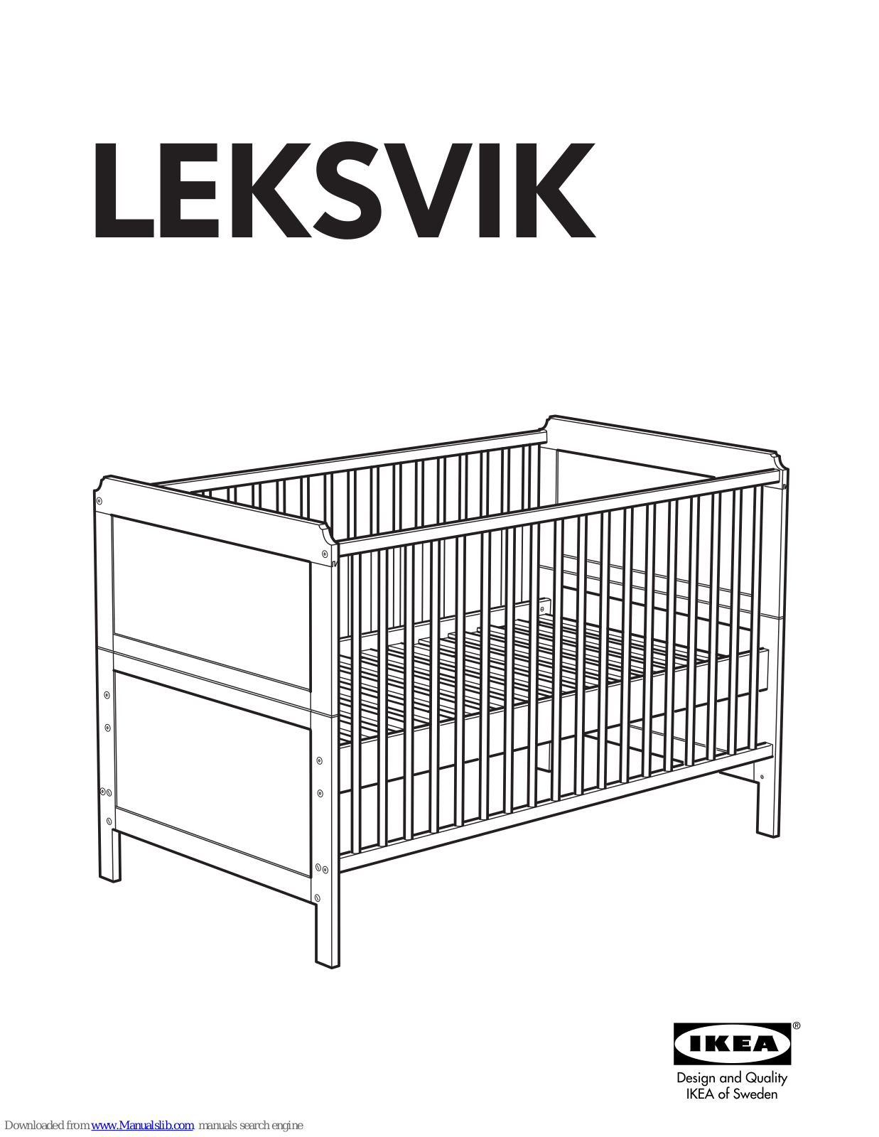 IKEA LEKSVIK AA-233525-2, LEKSVIK Assembly Instructions Manual