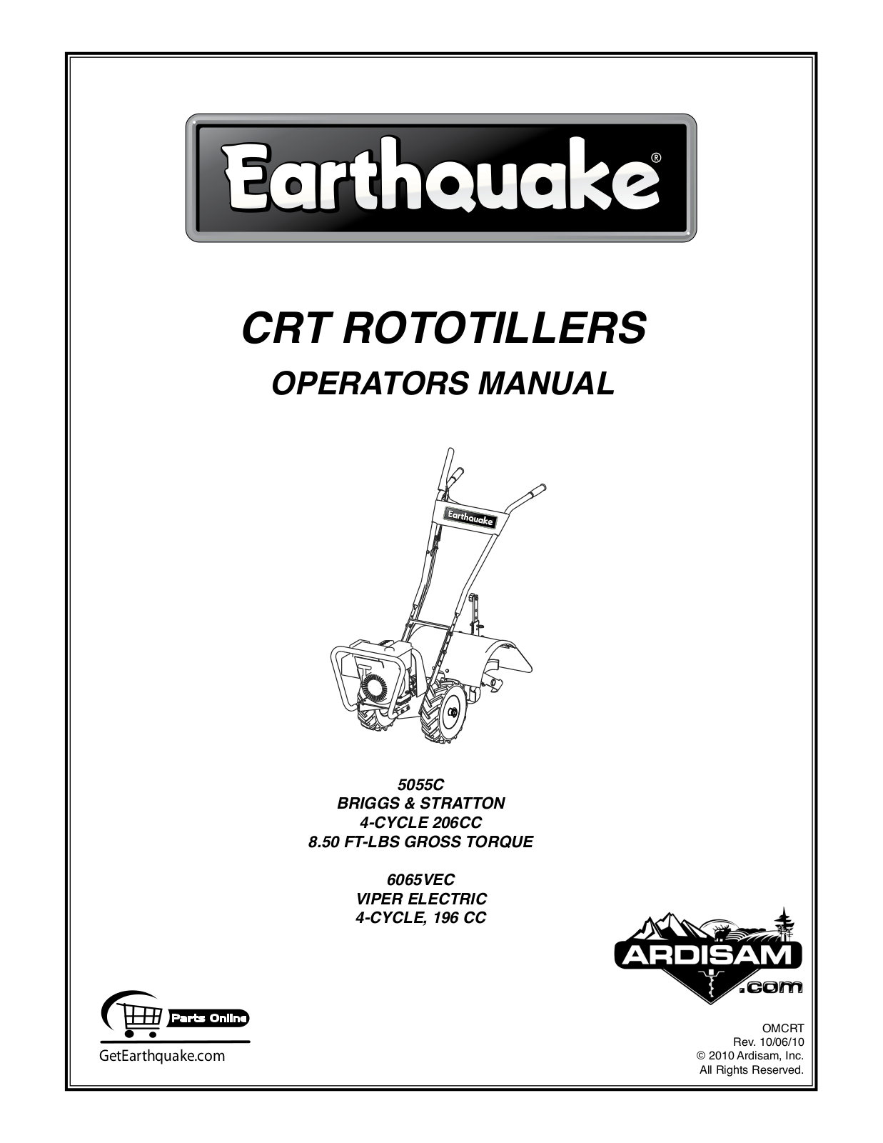 EarthQuake 6065VEC User Manual