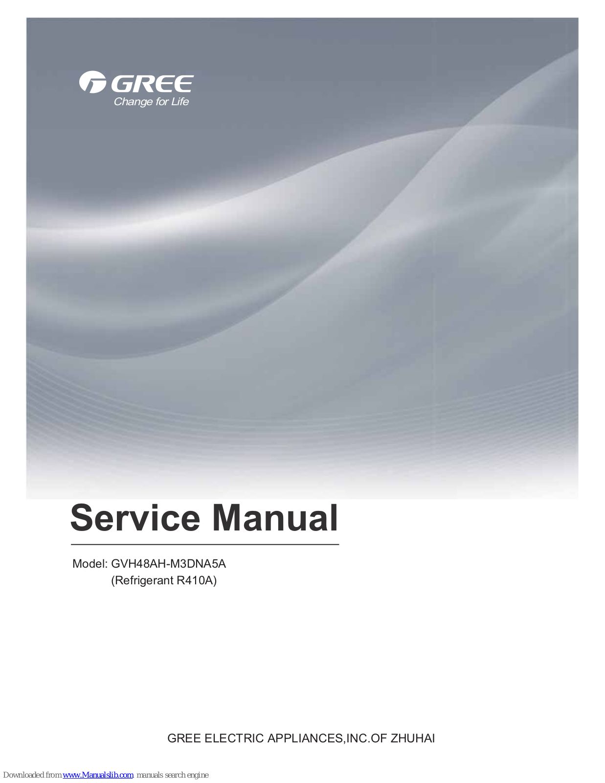 Gree GVH48AH-M3DNA5A Service Manual