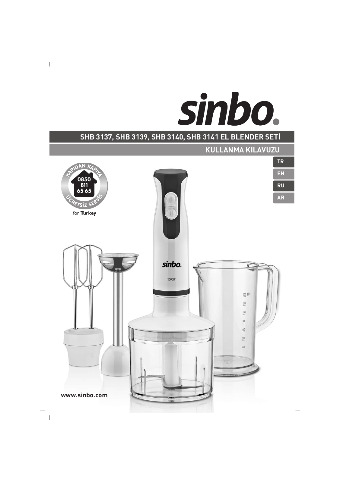 Sinbo SHB 3139 User Manual