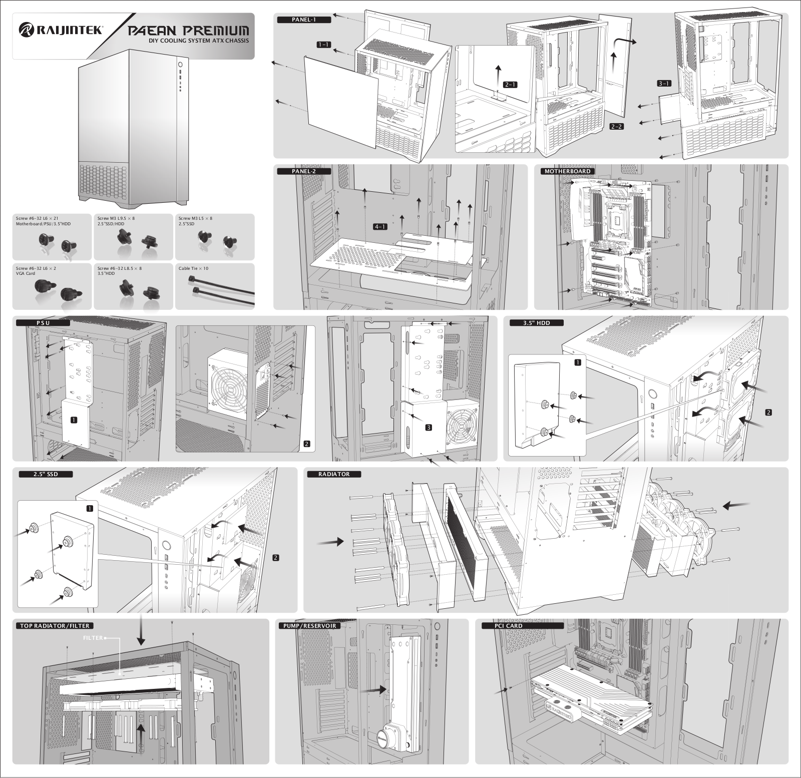 Raijintek Paean Premium operation manual