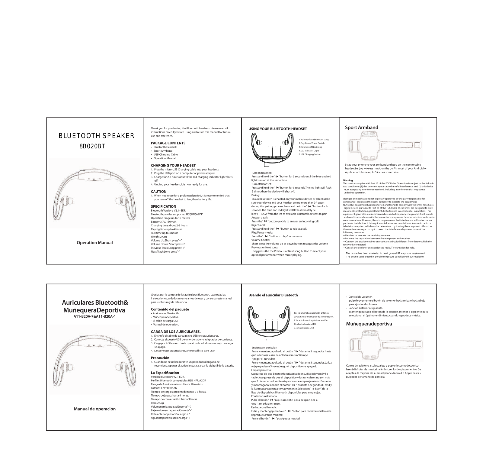 TEKSUN TECHNOLOGY 8B020BT User Manual