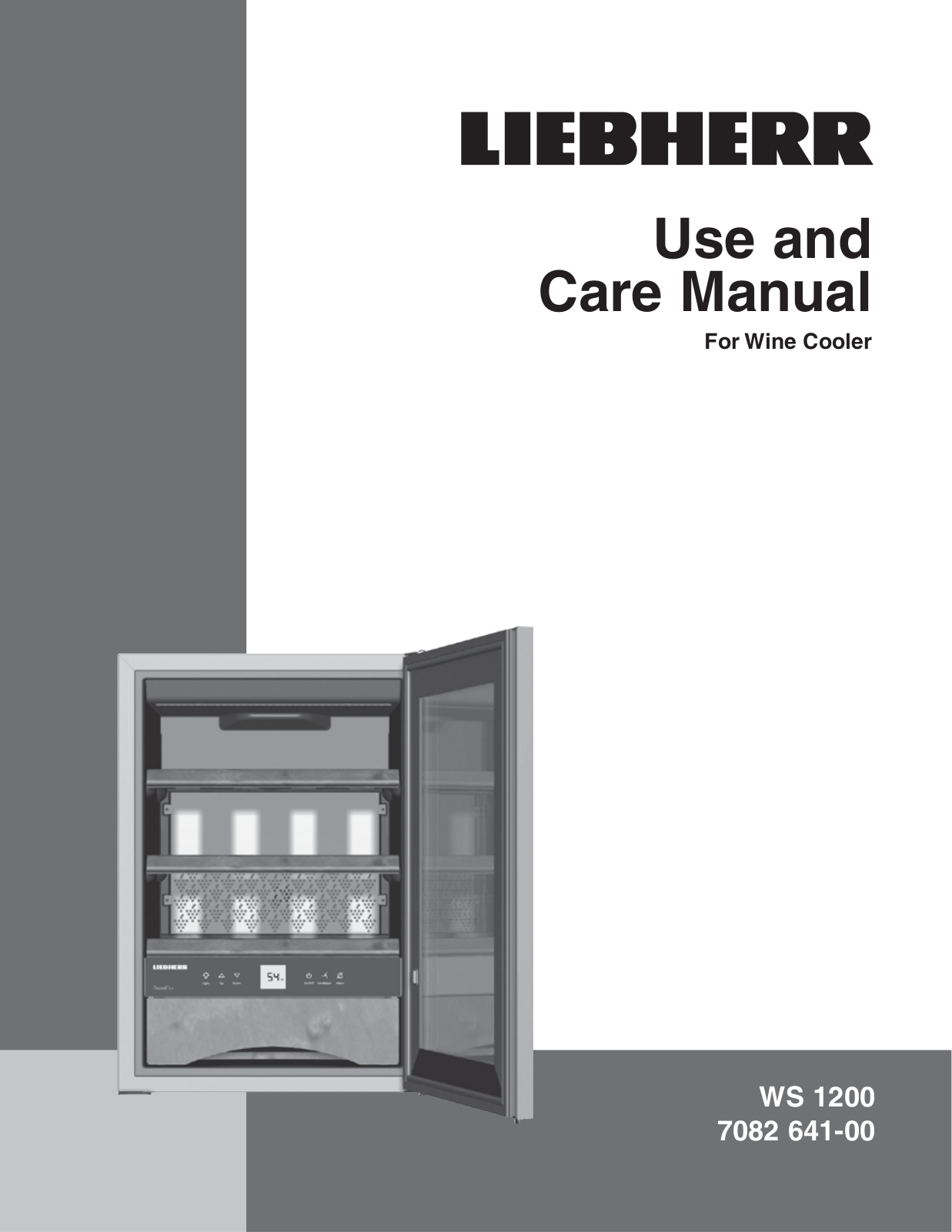 Liebherr HWS1800 User Manual