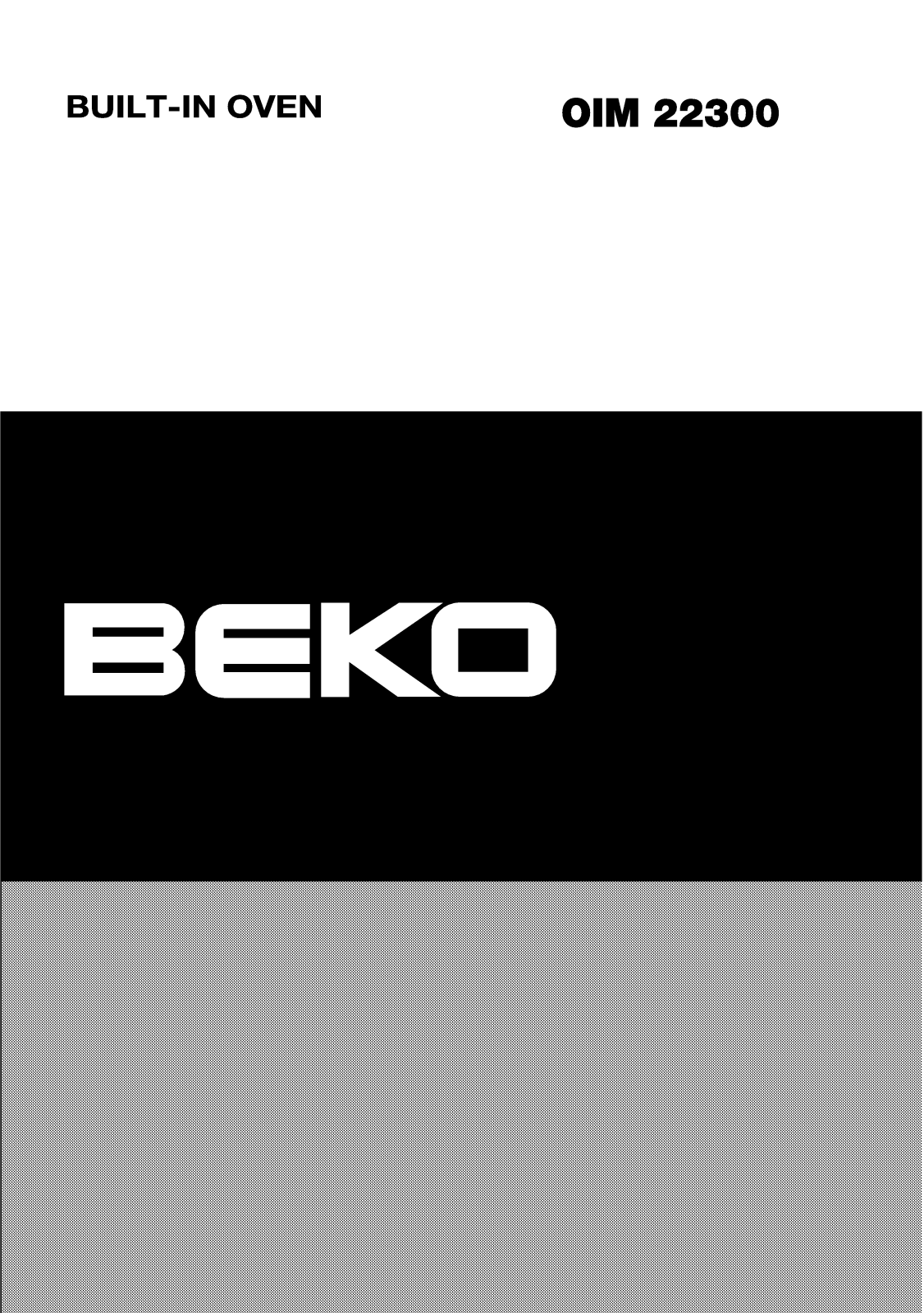 Beko OIM 22300 User Manual