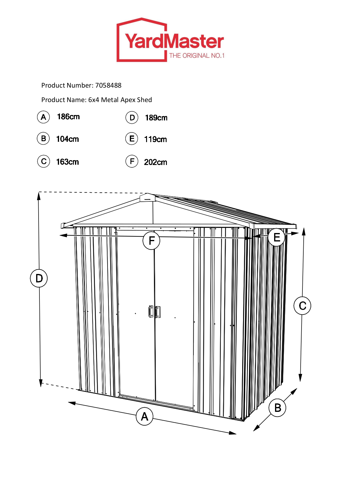 Yardmaster 64ZGEY Instruction manual