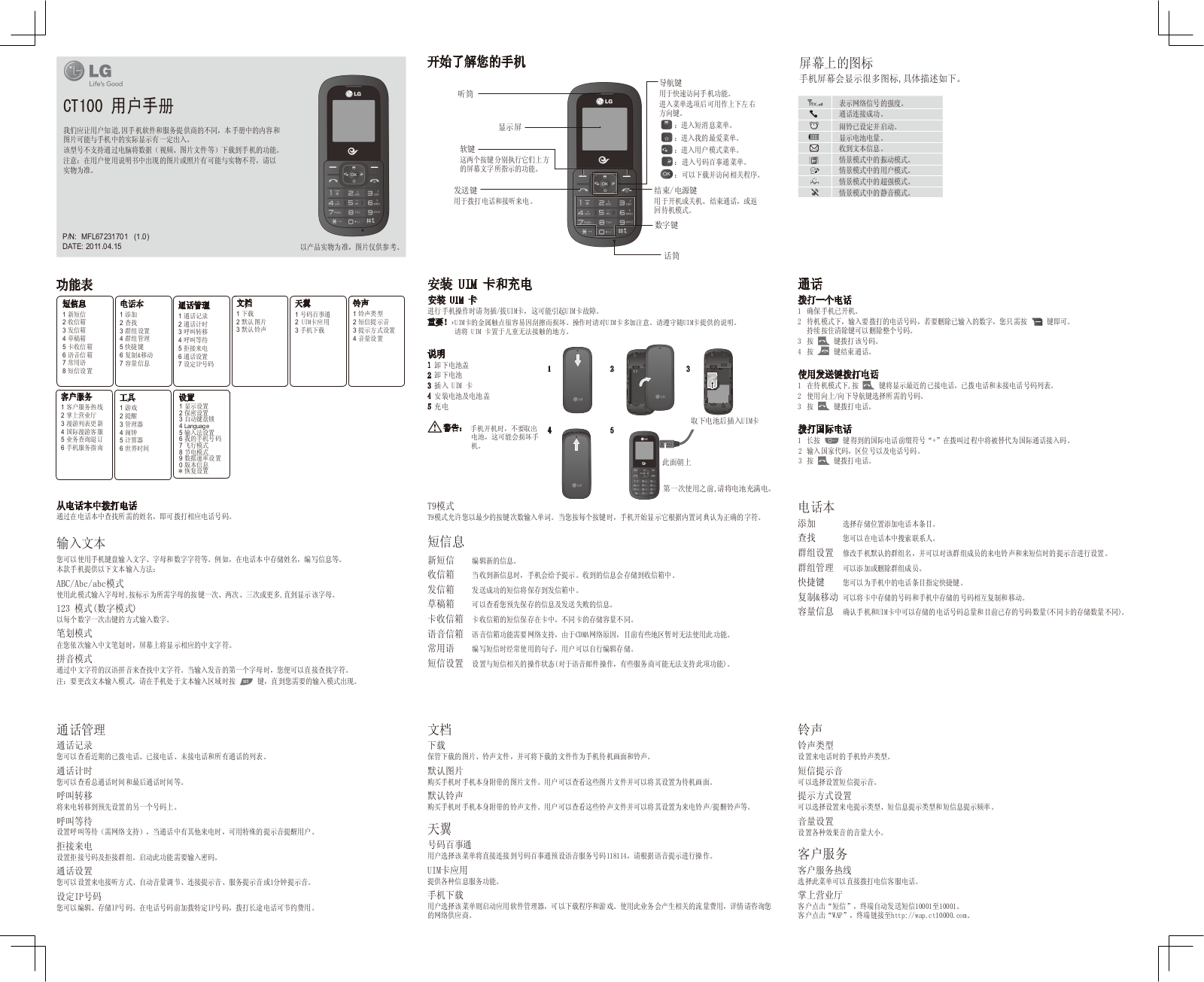 LG CT100 User Guide