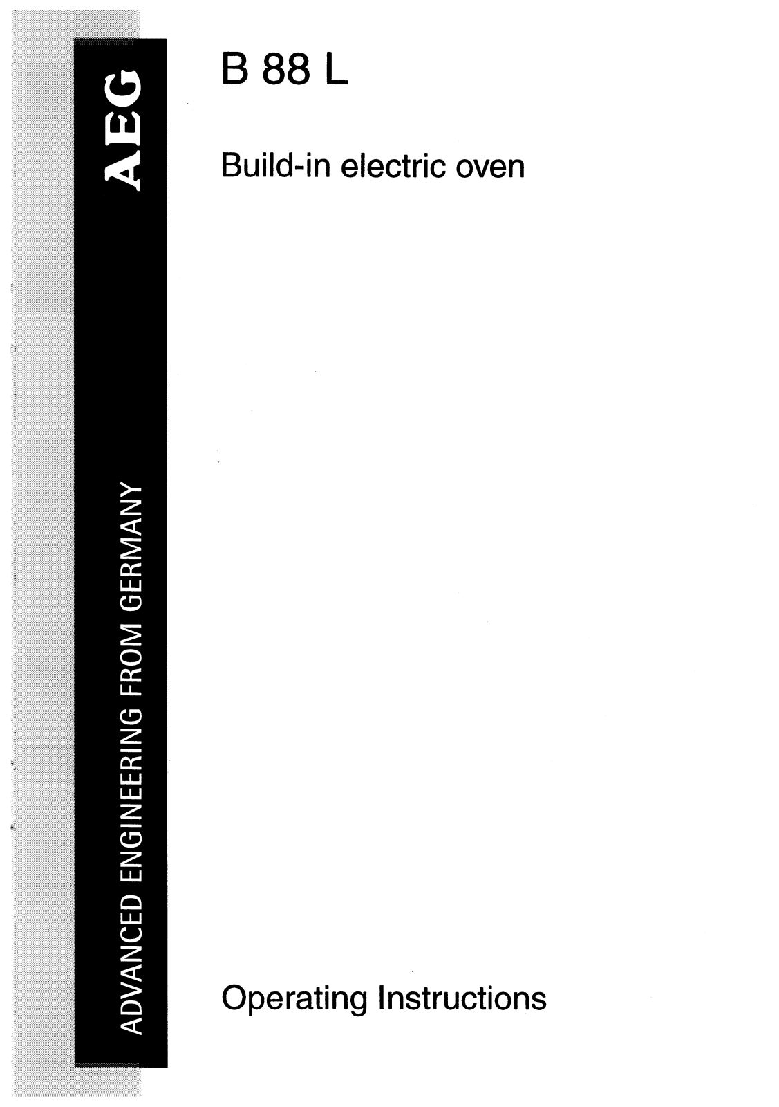 AEG B88L User Manual