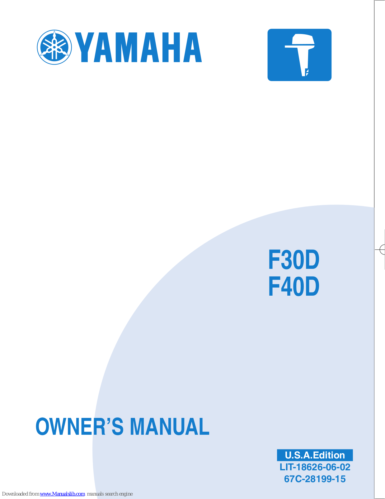 Yamaha F30D, F40D Owner's Manual