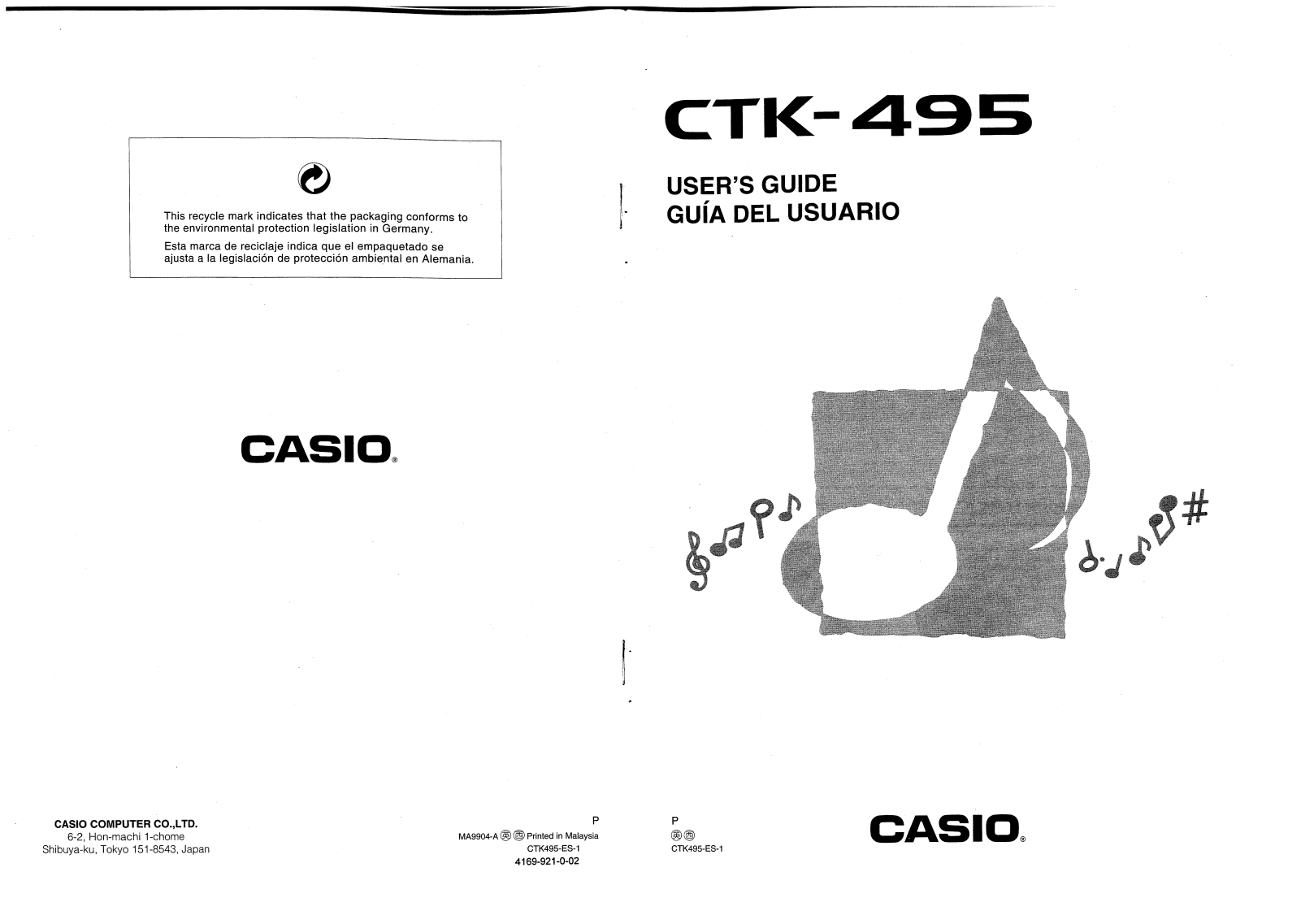 Casio CTK-495 User Manual