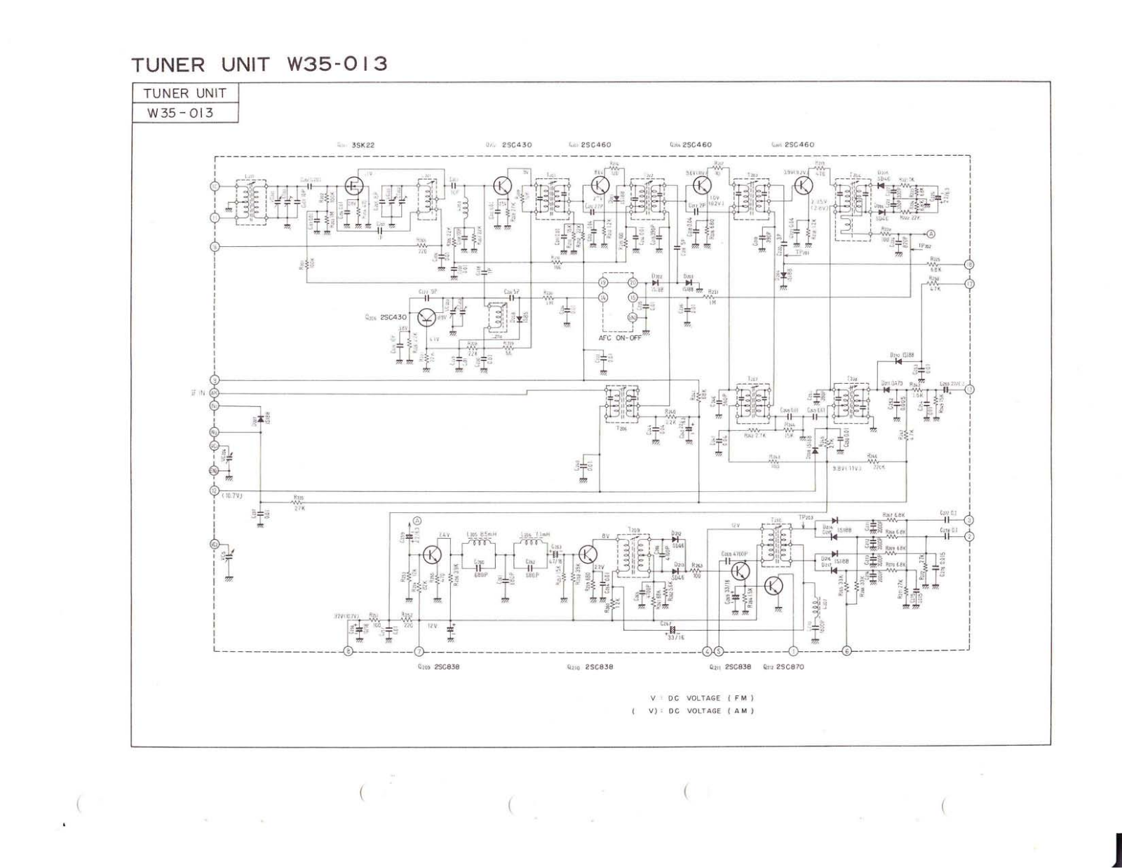 Pioneer W35-013 Schematic