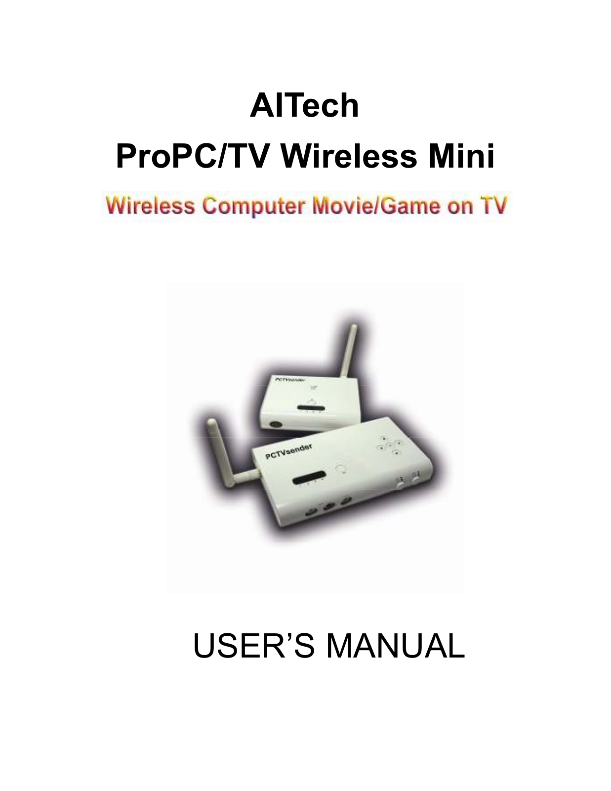 AItech Wireless Mini User Manual