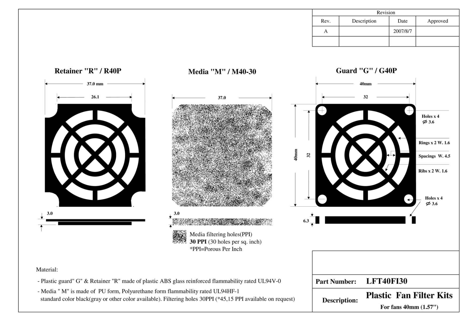 SUNON LFT40FI30 Specification - ManualMachine.com