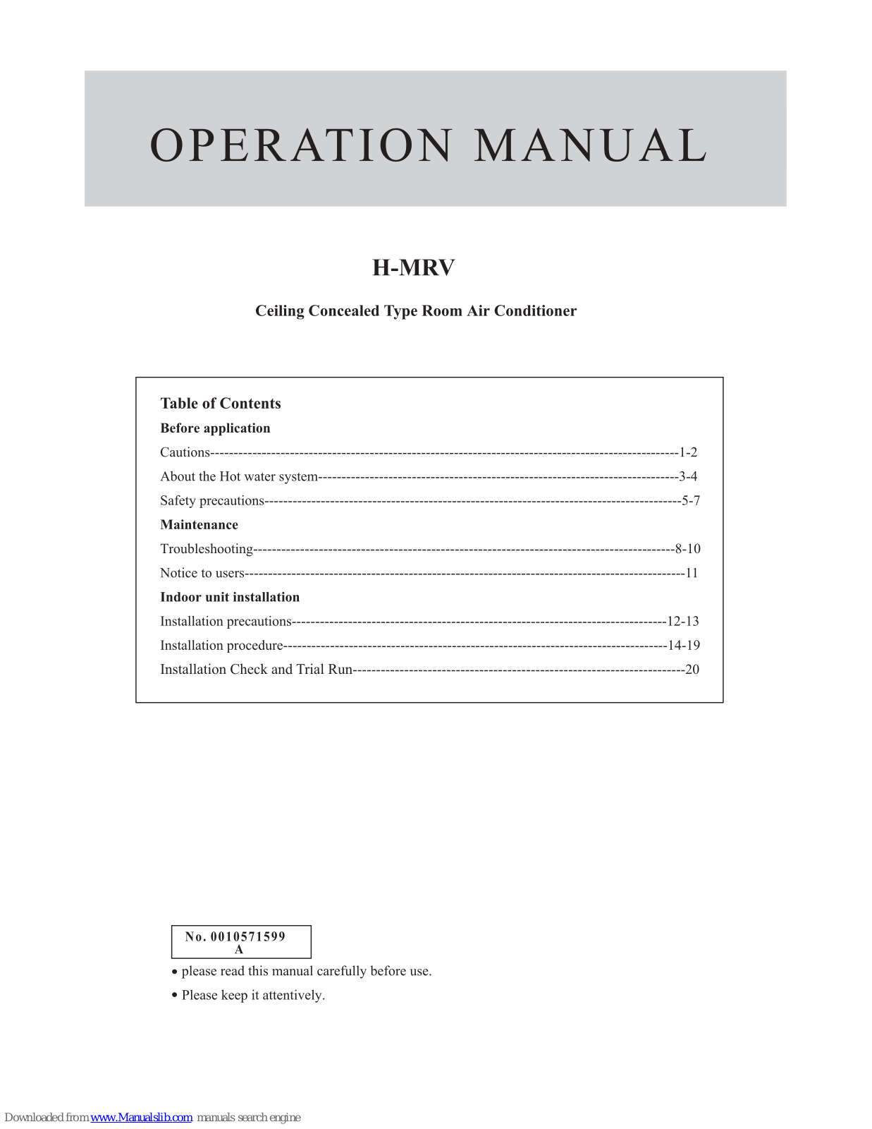 Haier AE072FCAKA, AE092FCAKA Operation Manual