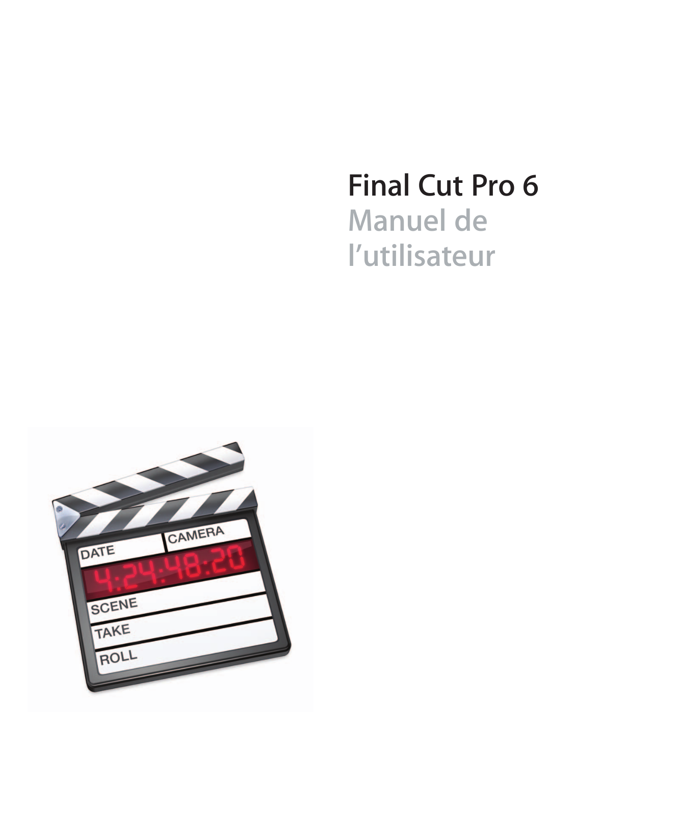 APPLE Final Cut Pro 6 Instruction Manual