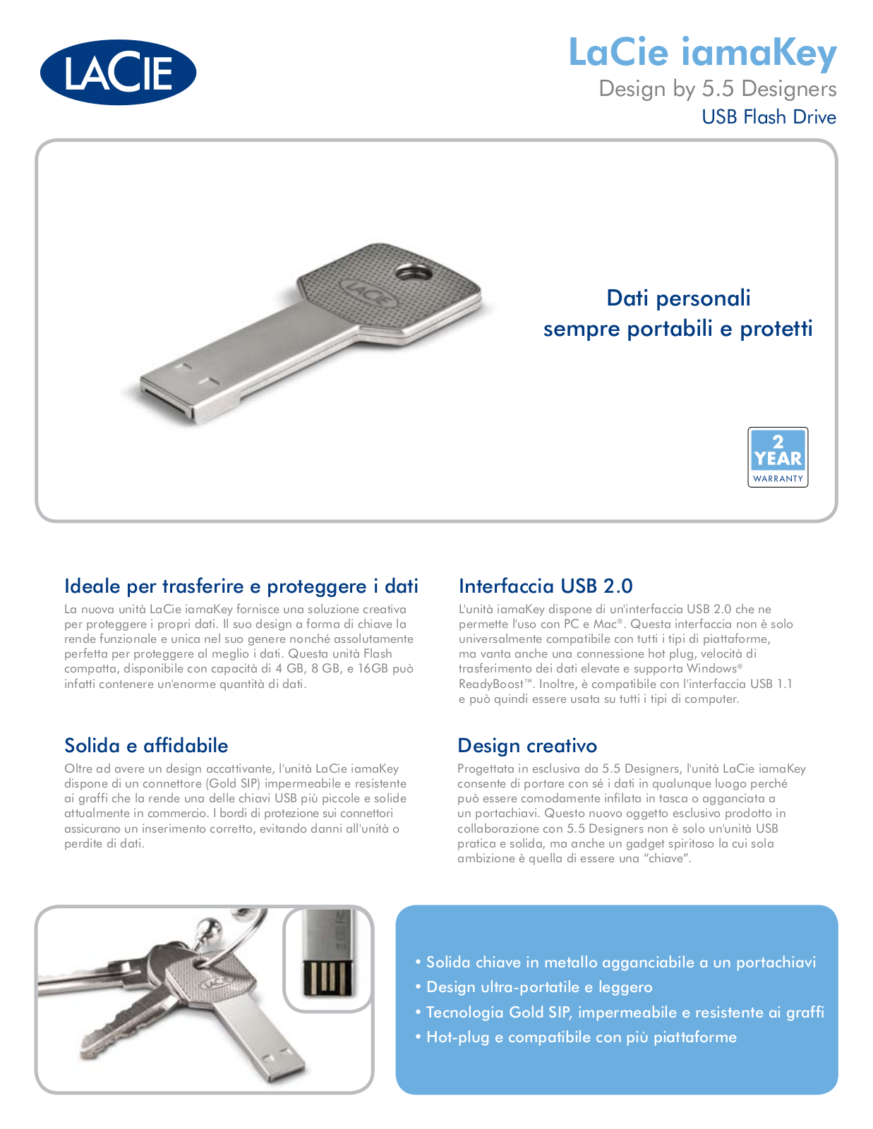 Lacie IAMAKEY DATASHEET