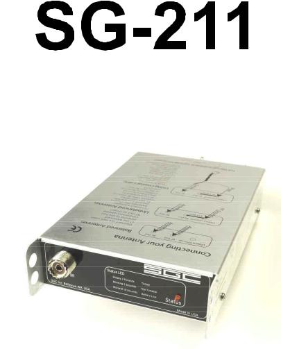 SGC SG-211 Operating Manual