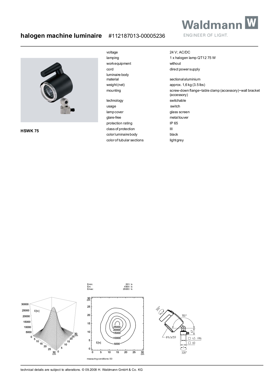 Waldmann 112187013-00005236 Information guide