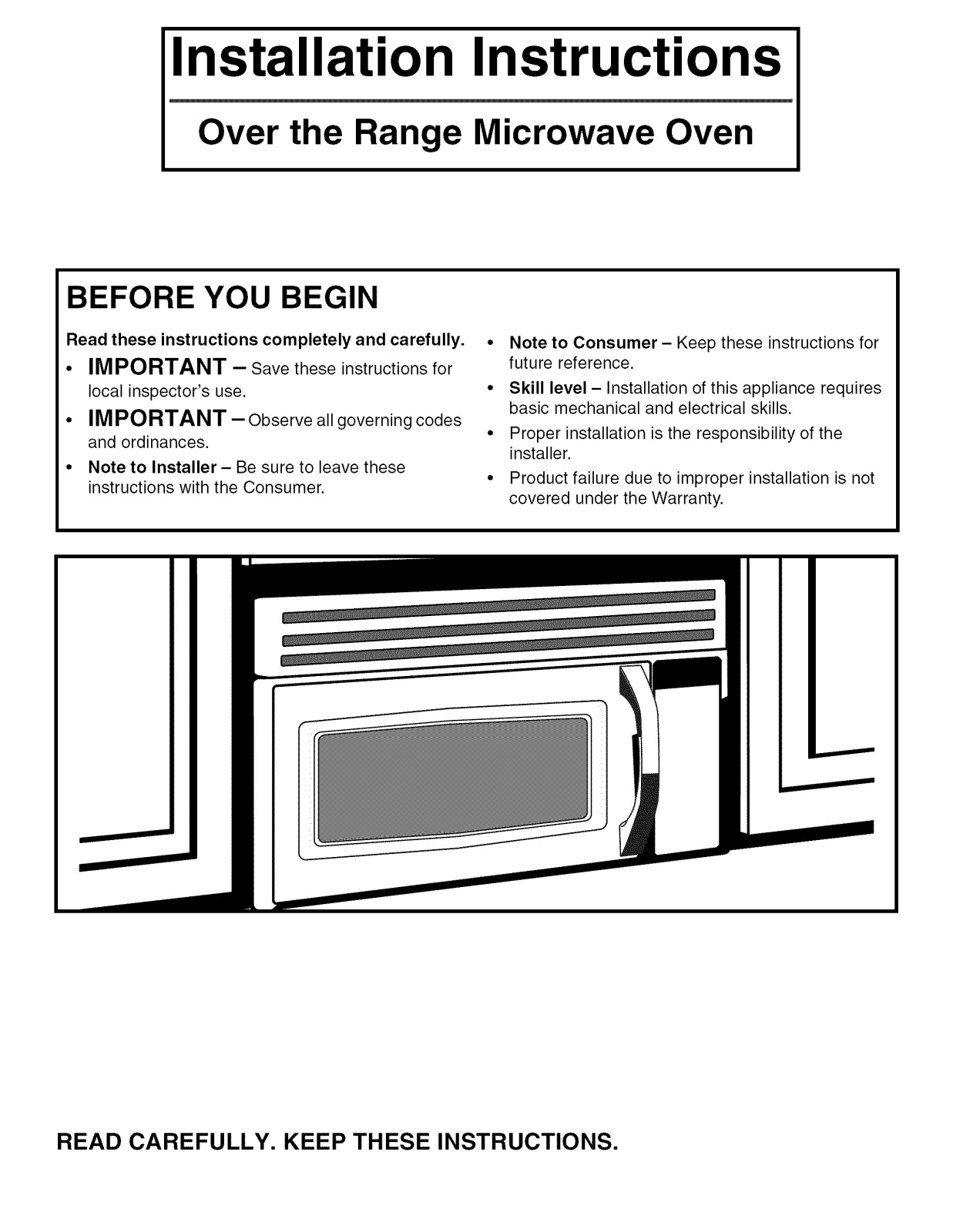 Tappan TMV151FBA, TMV151FSA Installation Guide - ManualMachine.com