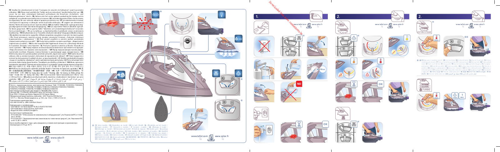 CALOR FV9845CO User Manual